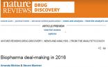 2016全球生物医药重磅交易TOP10