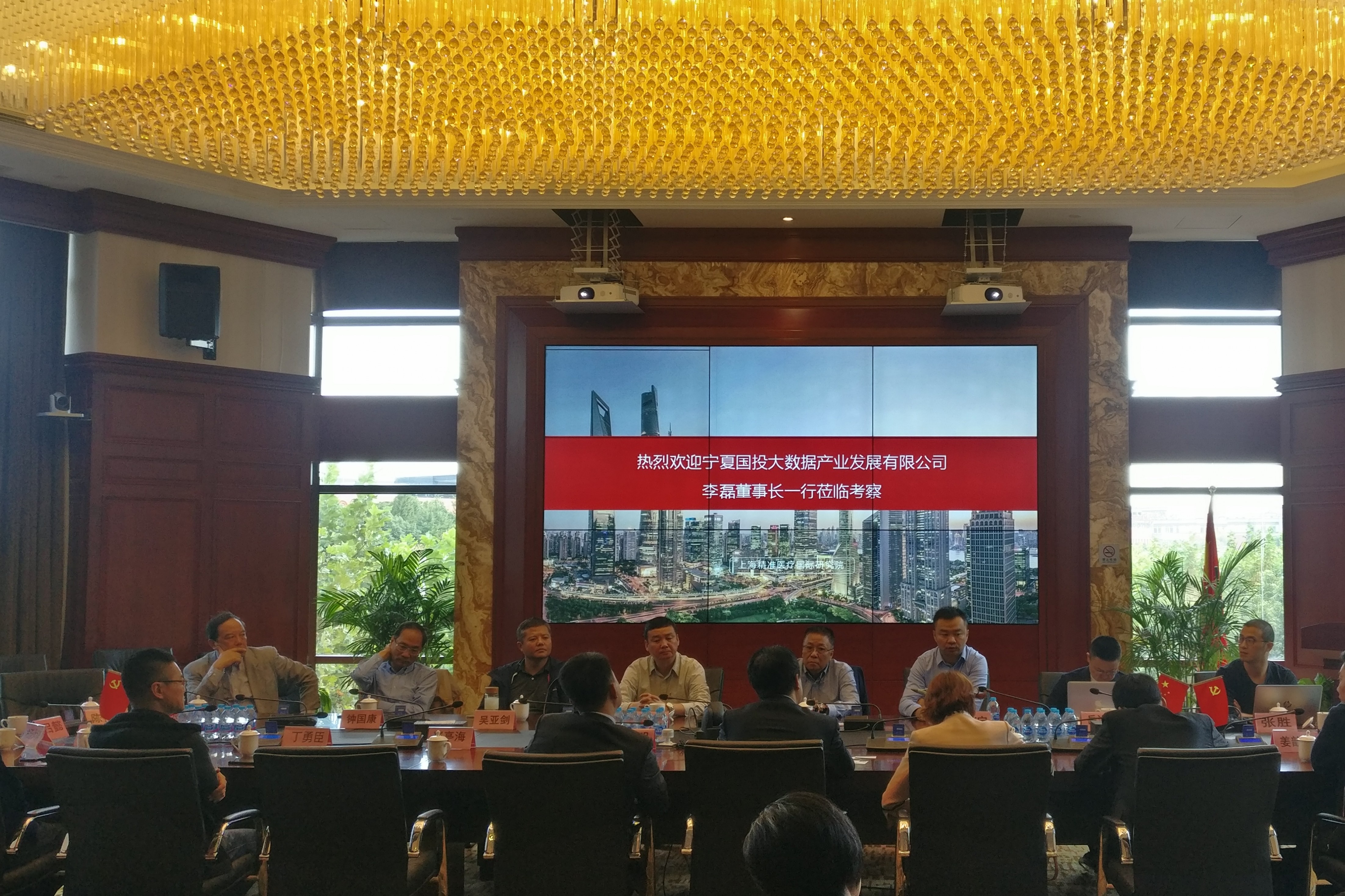 国投（宁夏）大数据产业发展有限公司一行到我公司参观考察