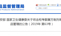 羟考酮复方制剂等品种被列入精神药品管理